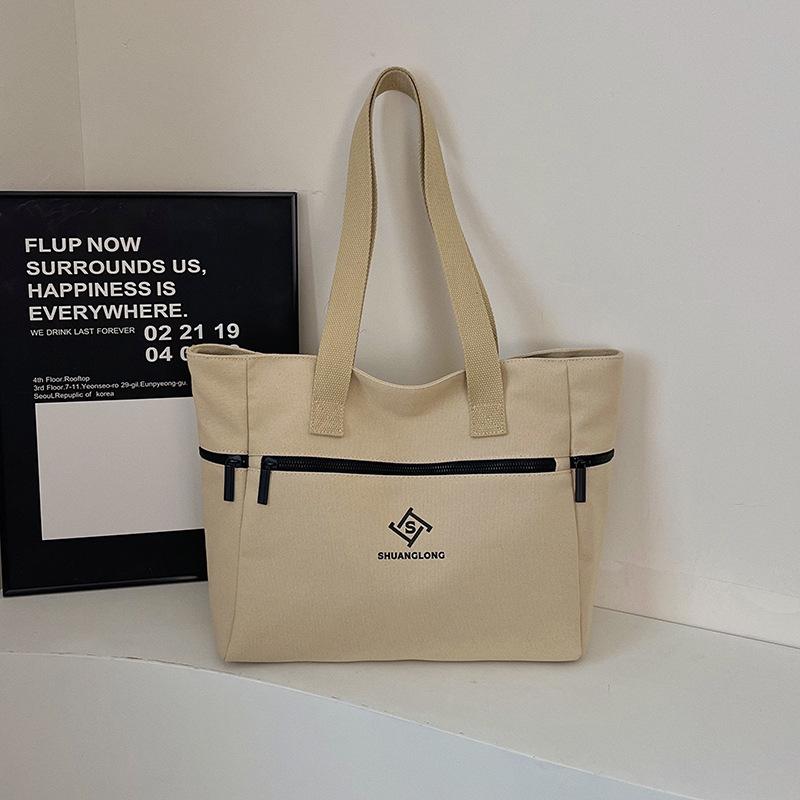 Borsa a Tote da Studente di Grande Capacità, Aspetto di Alta Qualità, Livello Estetico, per Mamma e Papà, con Singolo Tracolla