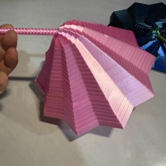 

3D-печатная спиральная башня, шестигранная декомпрессионная игрушка-украшение с ручкой Regular