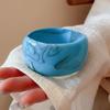 8 Colors Bohemian Irregular Thick Resin Acrylic Bangles for Women Geometric Cuff Wide Bangle Bracelets Men Jewelry Summer