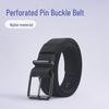 Unisex Multi-Hole Canvas Belt for Students and Youth - Ideal for Military Training, Outdoor Activities, and Jeans.