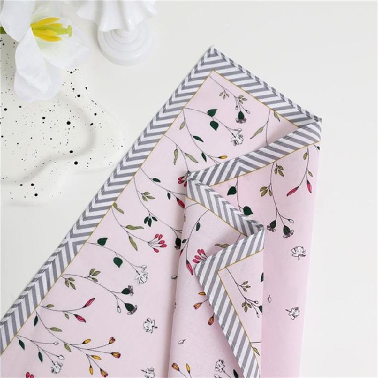 1PC Cotton Women Handkerchief Hanky Kerchiefs Square Printing Flowers Hankies