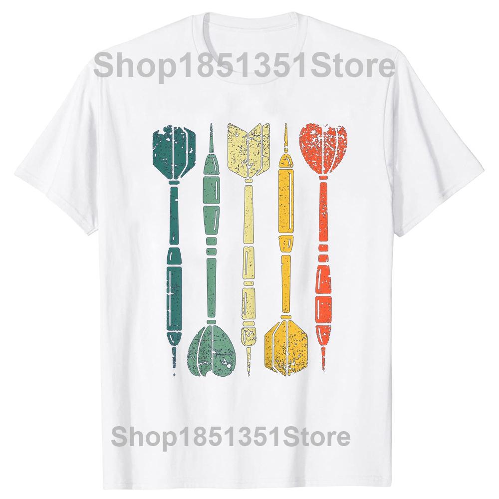 Retro Vintage Dartboard Dreams Darts Player Tee Tops Round Neck ShortSleeve Fashion Tshirt Clothing Casual Basic Tshirts