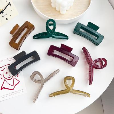 Gradient Candy Color Hairpin - Sweet Spring & Summer Shark Clip for Women