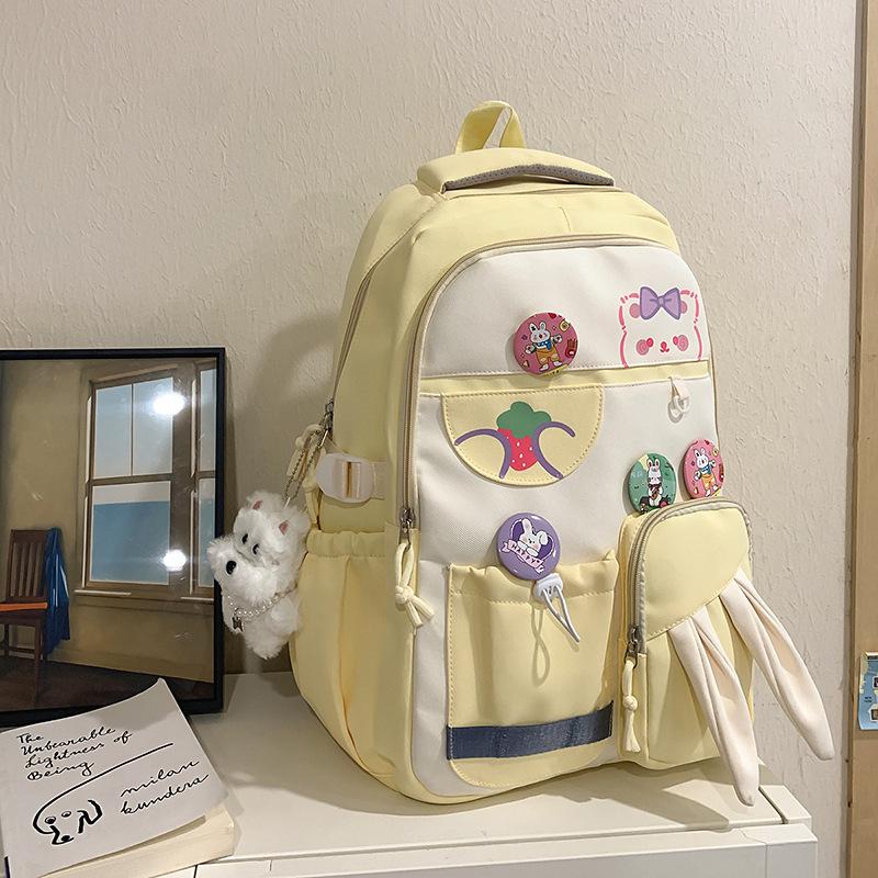 High Value College Style Fresh and Sweet Backpack Junior High School Students Lightweight Large Capacity Backpack