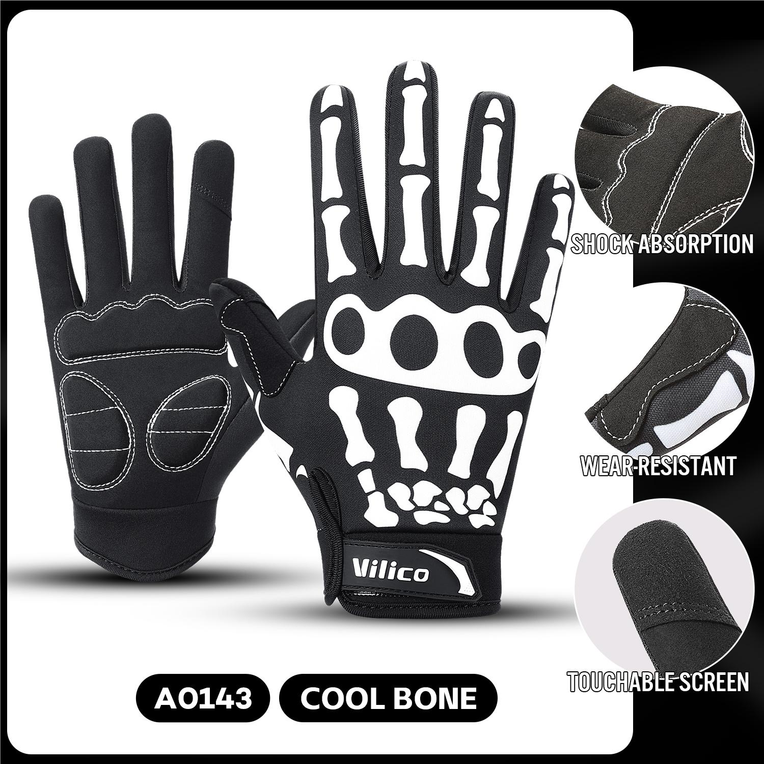 

Riding Gloves For Road Bikes Shock-Absorbing Anti Slip Wear-Resistant All Finger Touch Screen Outdoor Sports Mountain Bike Glove M
