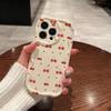 Full screen cherry for iphone17promax mobile phone case apple 15/14 pro Japan and South Korea 13/12/16 explosion