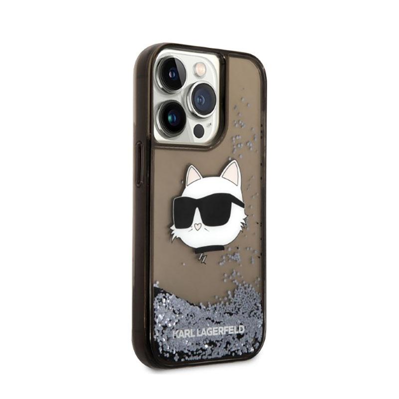 Karl Lagerfeld Liquid Glitter Nft Choupette Head - Etui Iphone 14 Pro Max (Czarny)