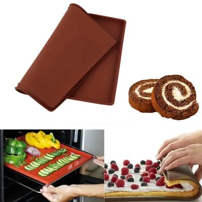 New Silicone Baking Mat Sheet, Volume Bakeware, Dishes, Pastry Bakeware, Baking Tray, Oven Rolling, Kitchen Bakeware, Cake Pan