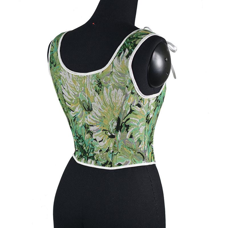 Butterfly Shoulder Strap Mesh Lace  Through Sexy Fishbone Corset  Desire Spicy Girl  Camisole Vest