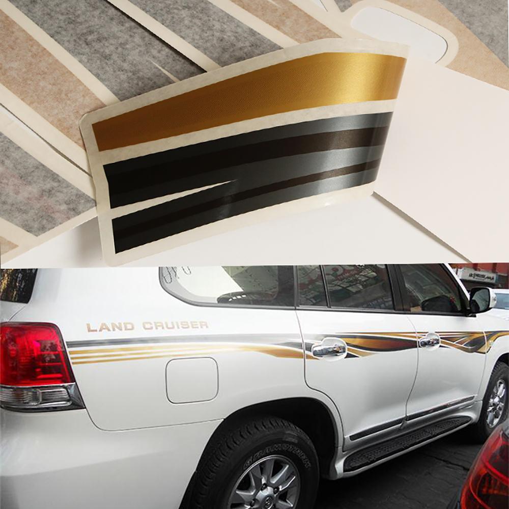 Etiqueta do carro moda para toyota land cruiser 200 lc200 2008-2015 corpo do carro vinil corrida esportes decalque cabeça adesivo de carro