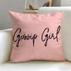 Classic TV Series Gossip Girls Cushion Cover Soft  EasyWash Pillow Case  Versatile for Couch Bed Travel and Office
