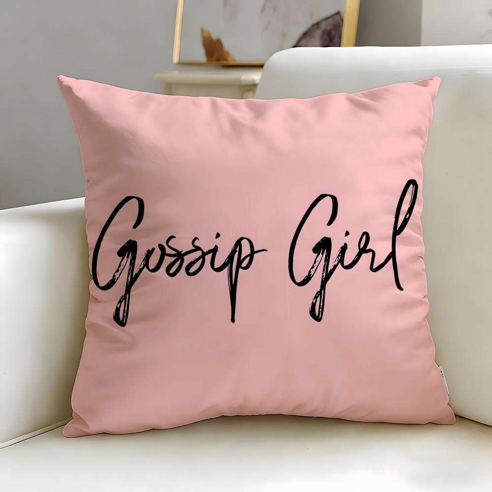 Classic TV Series Gossip Girls Cushion Cover Soft EasyWash Pillow Case Versatile for Couch Bed Travel and Office