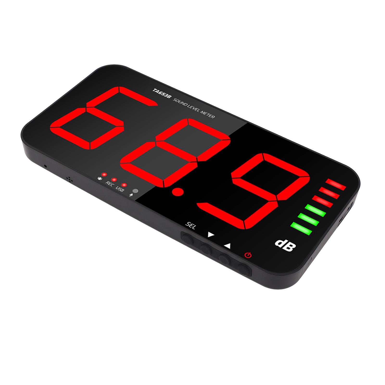 

Регистратор децибелметр Настенное крепление Измерение уровня шума Звука Комплект Большой экран Промышленное использование