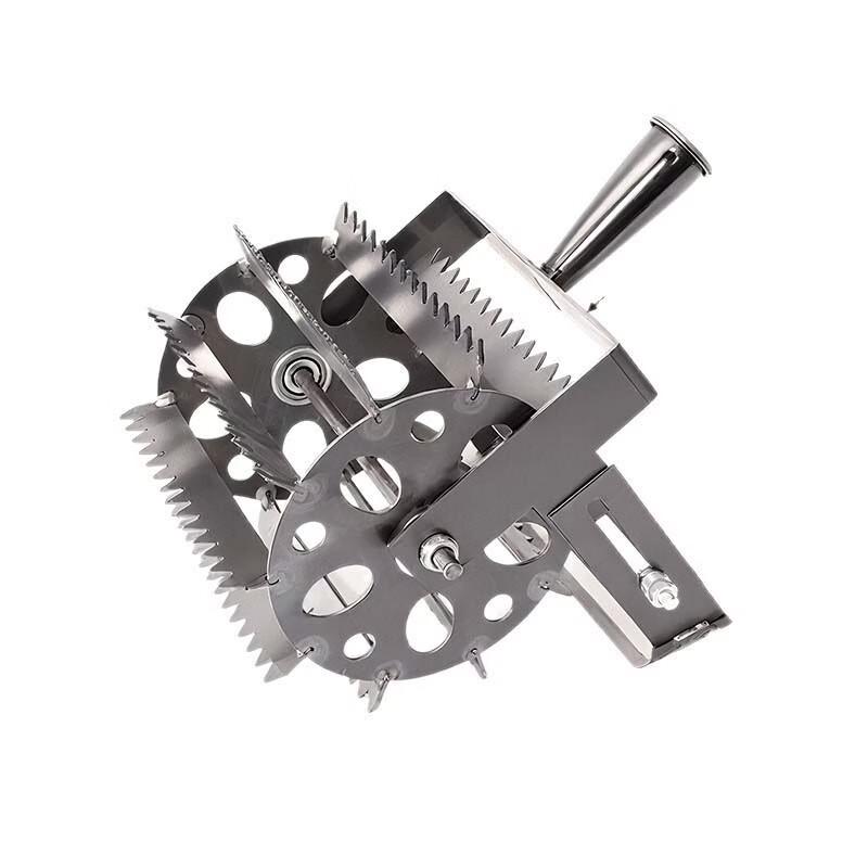 Wheeled Push Weeder and Soil Loosening Tool