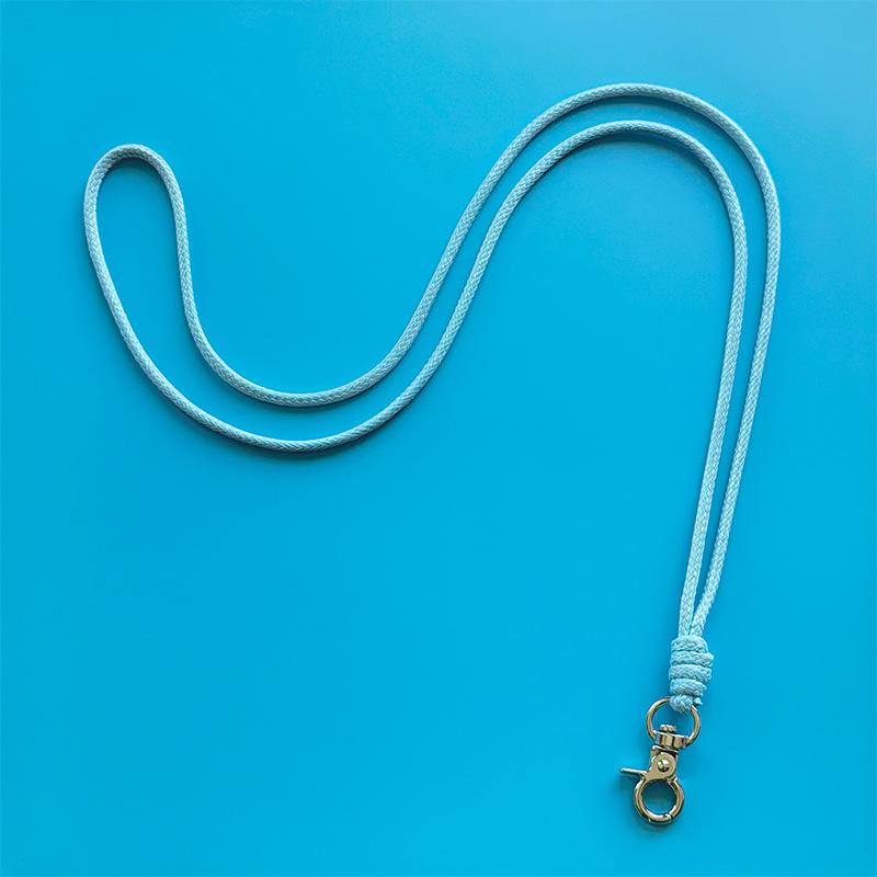 Solid Color Mobile Phone Lanyard Wax Line Long Multi-Color Anti-Lost Rope Versatile Glasses Clip Change Bag Necklace Lanyard