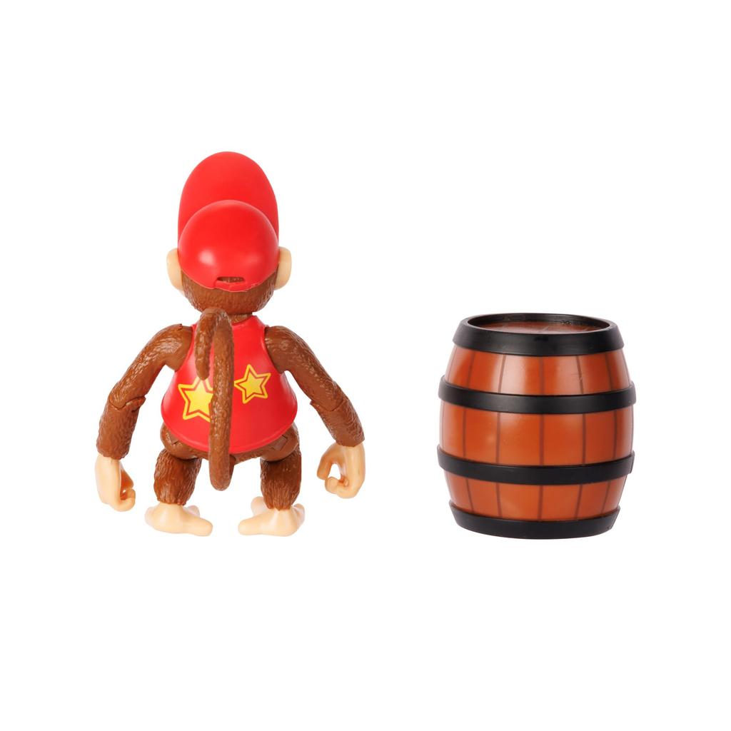 Sanei Boeki Super Mario Figure Collection Plus Diddy Kong with DK Barrel FCP-010