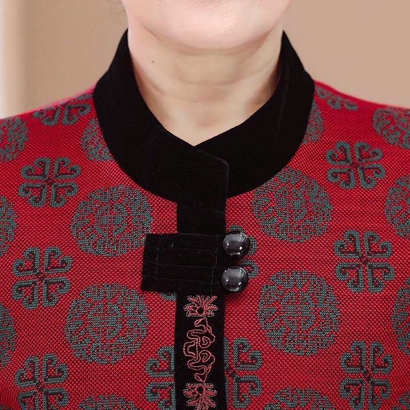 Omas Tang-Anzug: Warme Baumwoll-Oberbekleidung für Frauen mittleren Alters & ältere Frauen - Frühjahrs-, Herbst- & Winterstyles