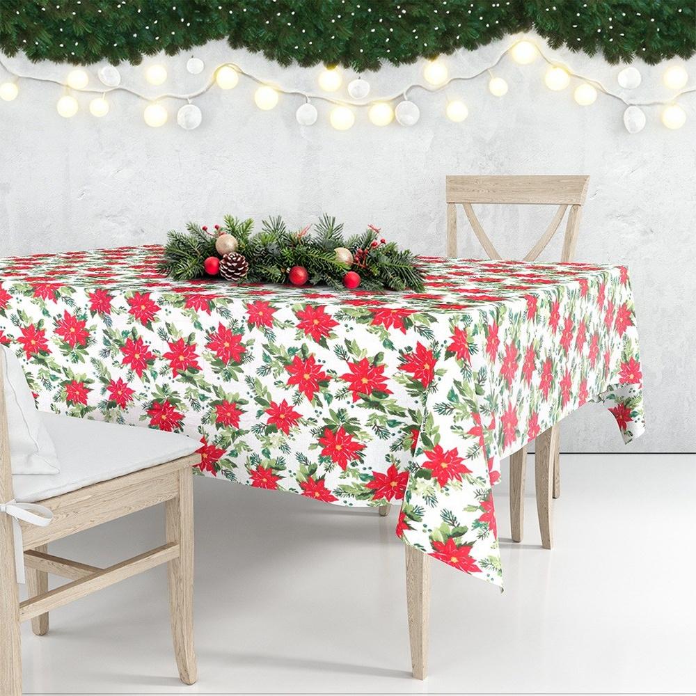 Obrus Świąteczny na Stół Wigilijny Ozdobny Dekoracyjny na Święta 220x150 cm