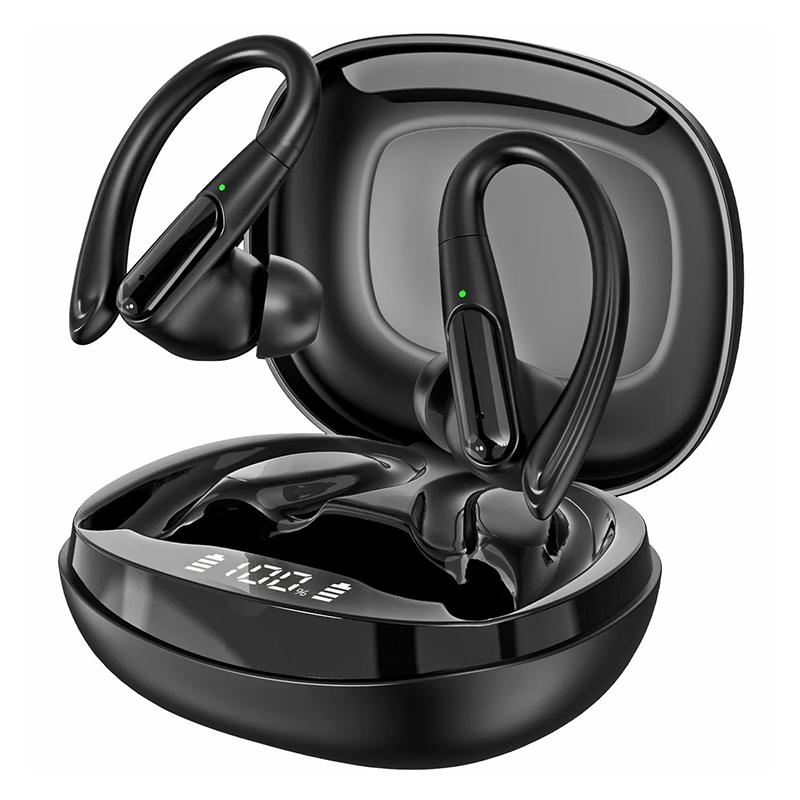 

BE1043 Noise Reduction Bluetooth-compatible Earphone Wireless Music Headset with Detachable Earhook A