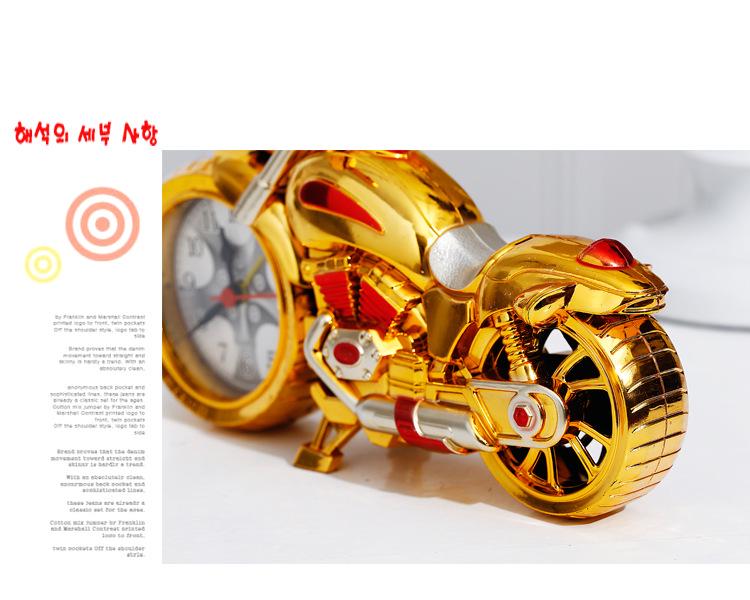 Fashion Motorcycle Alarm Clock – Creative and Stylish Bedside Clock for Students and Home