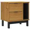 Vidaxl Szafka Nocna Flam, 49X35X50 Cm, Lite Drewno Sosnowe