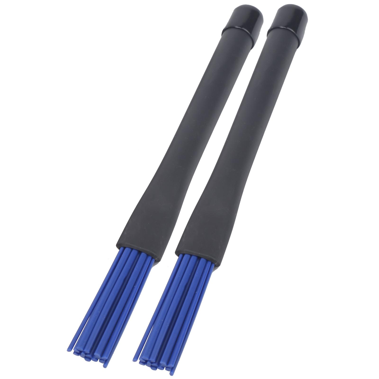 

2 шт. барабанные щетки выдвижные нейлоновые проволочные инструменты для игры щетки с длинной ручкой для барабанной установки или джаза