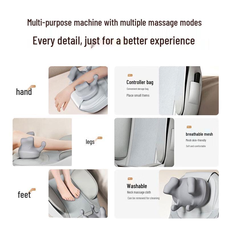 AUX Full Body Kneading Massage Cushion AQA-12D-4628 CN plug (adapter included)