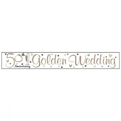 Simon Elvin Folienbanner zur Goldenen Hochzeit (6 Pack)
