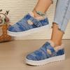 Retro Denim Snow Shoes with Plush Thick Soled Warm Cotton Shoes for Winter