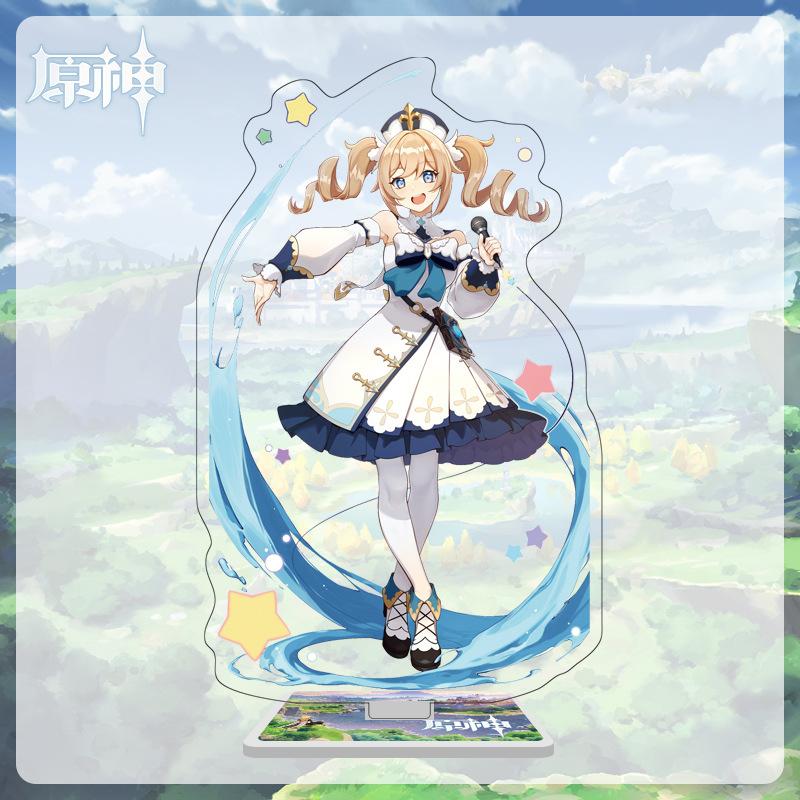16cm Height Acrylic Large Stand-up Display Featuring Characters From Mondstadt and Liyue In Genshin