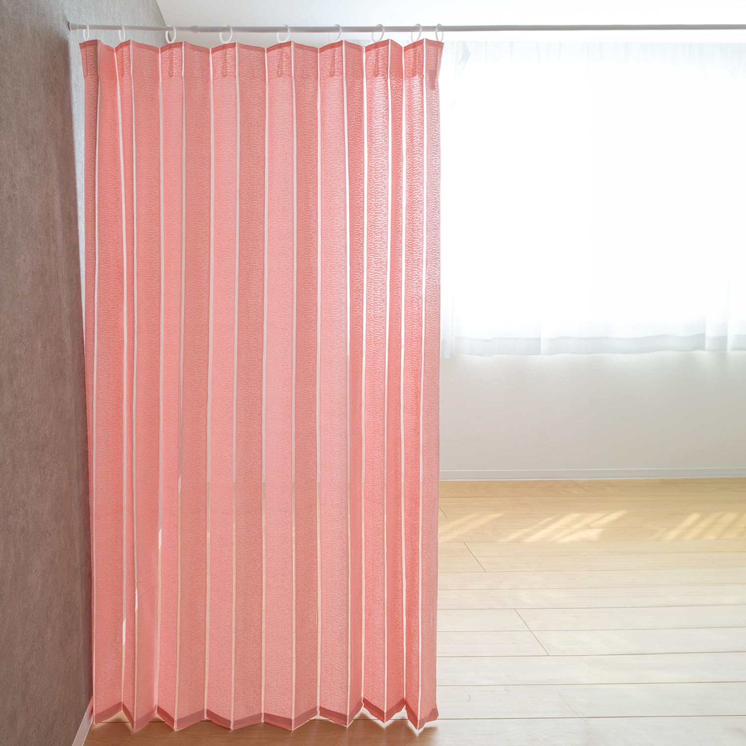 

Тканевый магазин Nunoya Перегородка-гармошка Ширина 140 см x Длина 1 гармошка Двойной PI [12 видов] Штора, Стиль, 178 см, Панель, Полоска, розовый