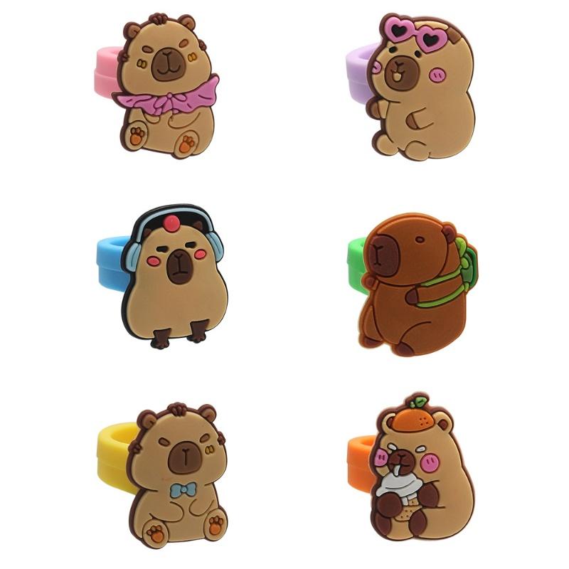 New Capybara Birthday Decoration Capybara Tableware Party Balloons Cups Plate Kit Banner Backdrop Cartoon Deco Supplies Set