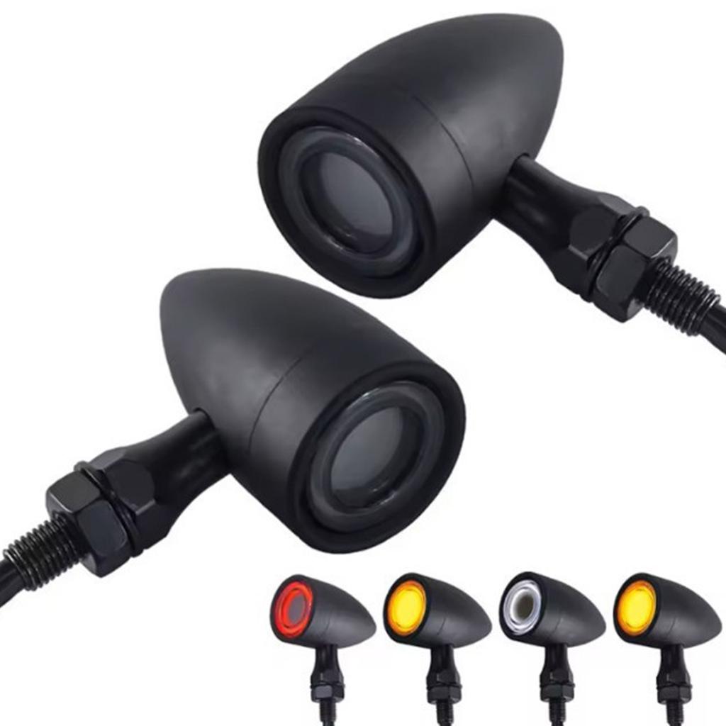 Tool Free Installation Motorcycle LED Turn Signals High Visibility Water Resistant Bright LED Turn Lights for Bikes