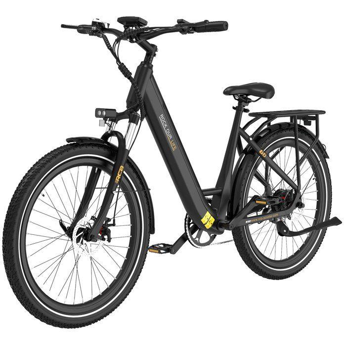 RCB G6 Vélo Électrique 27,5" 480W, 36V 13Ah, Jusqu'à 80 km, 38Nm, Capteur de Couple, 7 Vitesses,Noir