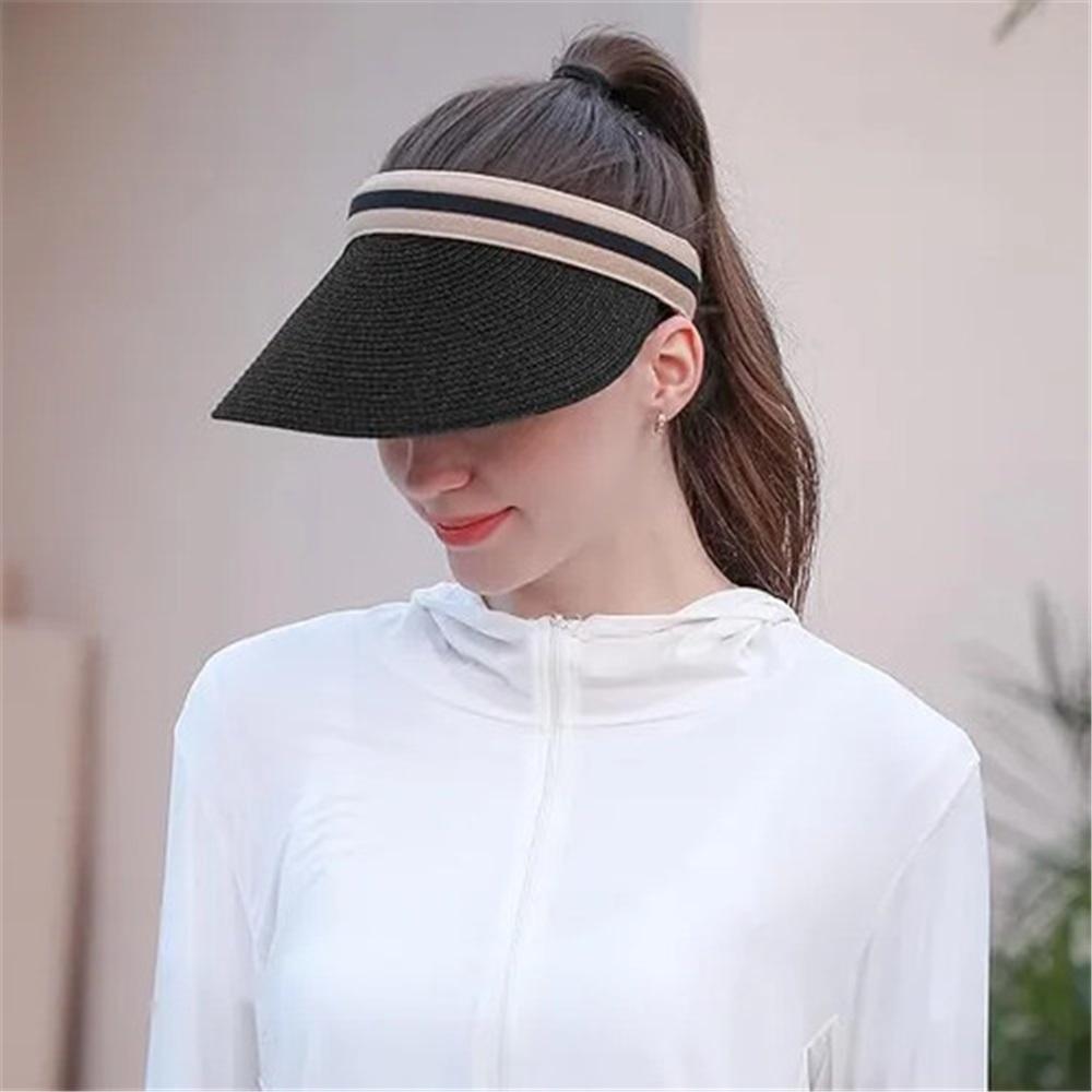 Women Wide Brim Beach Straw Golf Sun Hat Summer Cap