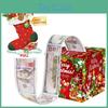 Gift Christmas Festivity Box With Red Socks For Seasonal Celebration Gift And