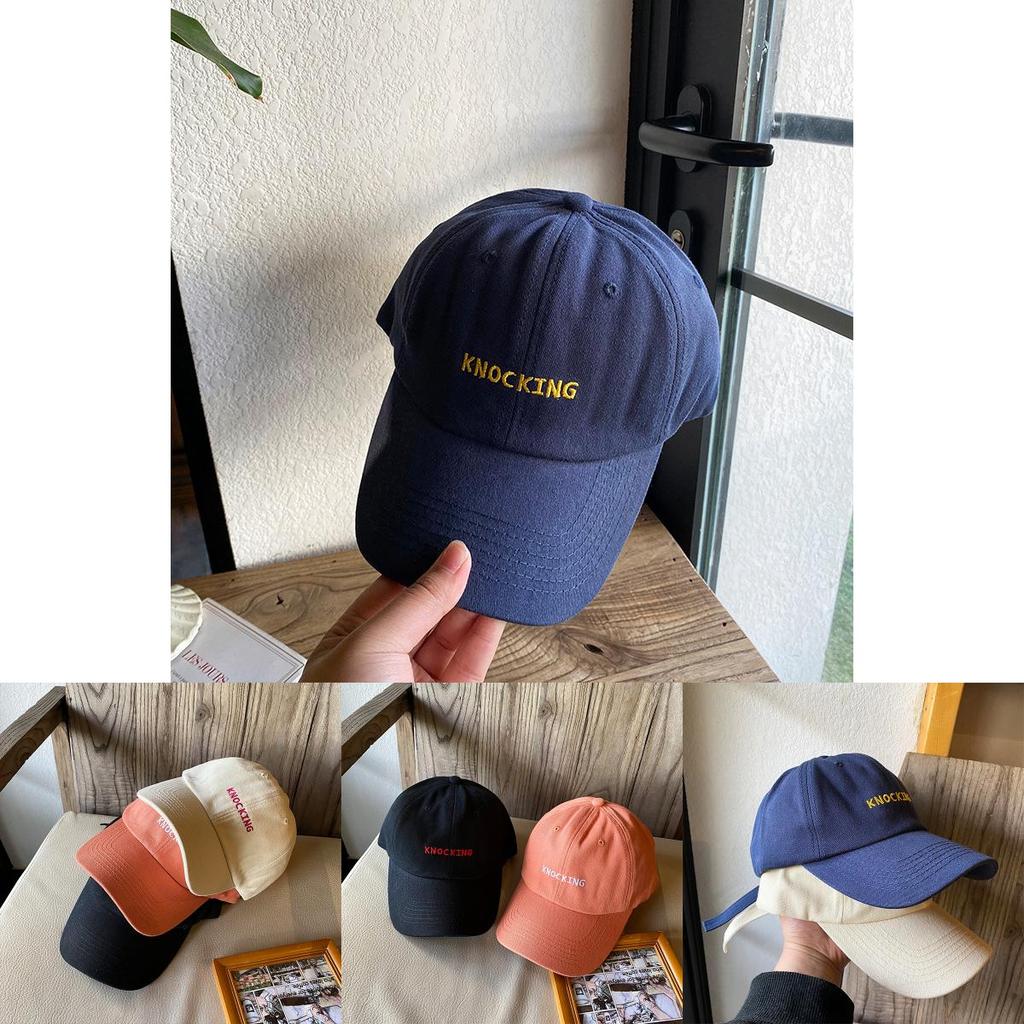 Stylish Ins-inspired Small Face Blue Cap For Women Versatile And Adjustable