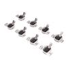 8Pcs 110 Degrees Screw On Self Closing Compact 33 Hinge Zinc Alloy Sturdy Structure Cabinet Door