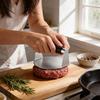 Kitchen Tool Set Stainless Steel Silicone Meat Press With Multifunction Hamburger Maker For Home Cooking