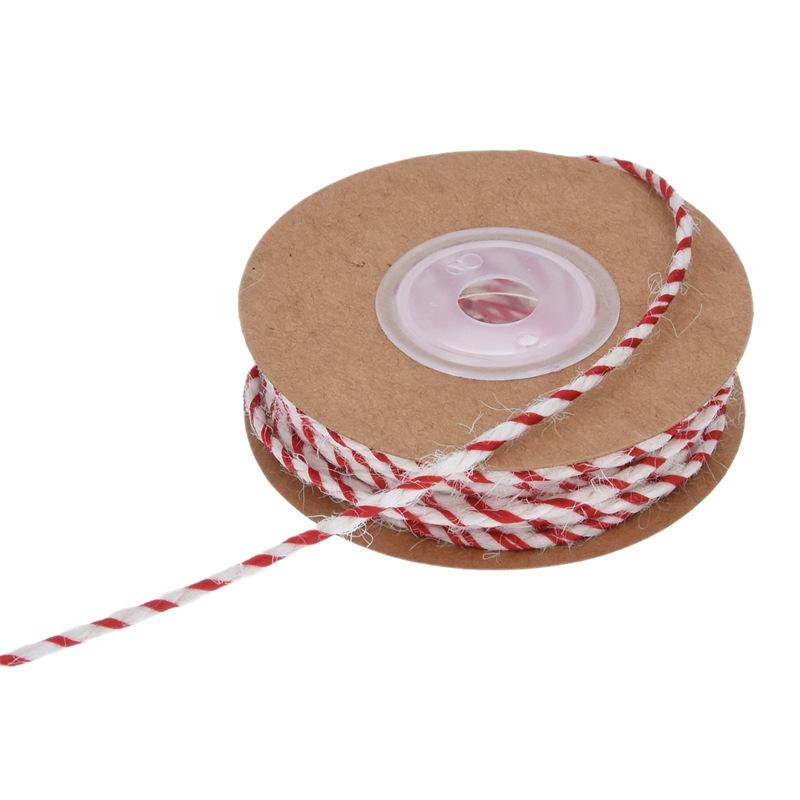 Spiral color matching hemp rope, Christmas decorative rope gift cable tie, retro hemp belt narrow line rope