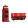 Fridge Magnet Unique Zinc Alloy London Bus Telephone Box Refrigerator Magnets Durabiliy For Home Decoration