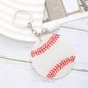 Acrylic Baseball Keychain with Tassel - Women's Sports Style Bag & Car Pendant