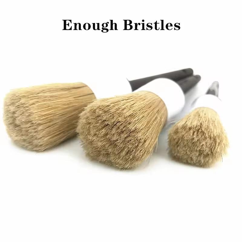 5Pcs Car Detailing Brush Set Car Cleaning Brushes Sponges Towels for Washing Emblems Wheels Interior Auto Accessories