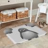 1PC Chilly Penguin Parade Kitchen Rug Non-Slip Door Mat Pop design Bathroom Rug Bath Mat Carpet for Home Sink Laundry Decoreeree