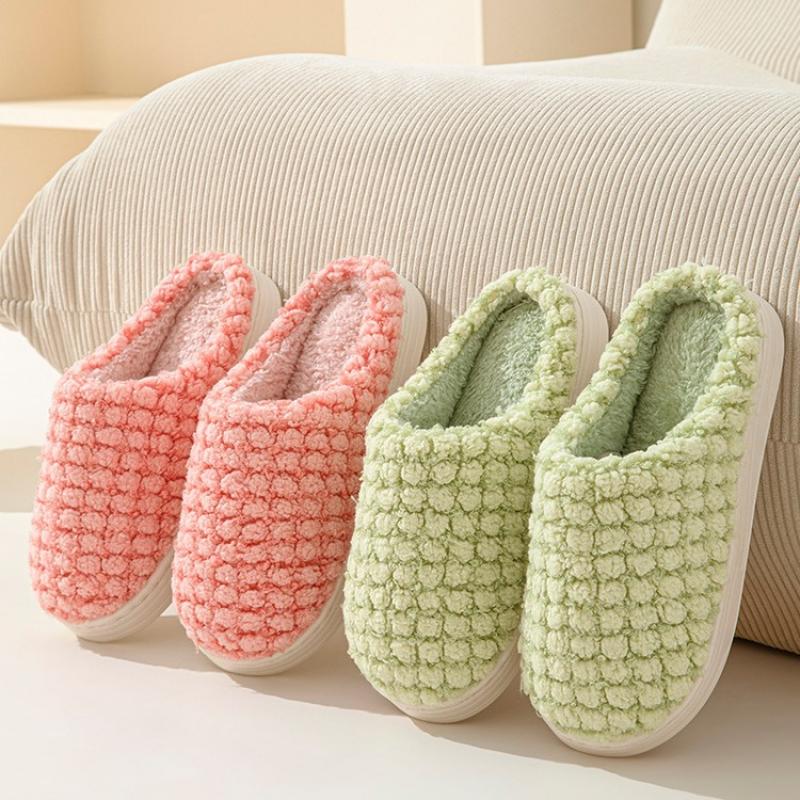 Fashion Casual Fluffy Women's Slippers Flat Winter Plush Woman Shoes Luxury Designer Fuzzy Fur Slides Indoor Elegant Footwear Soft Sole