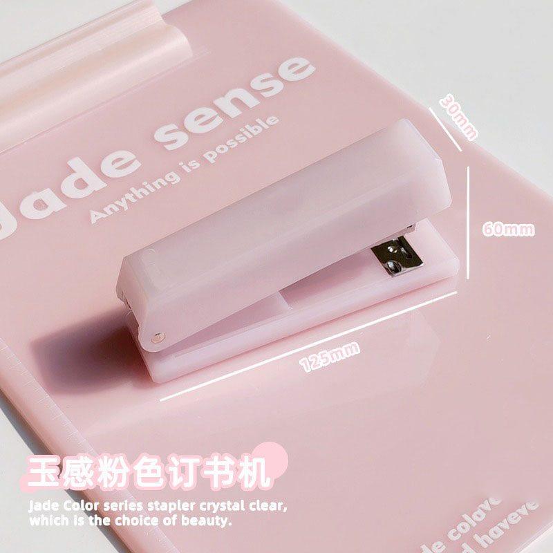 1pcs Stapler, student office stationery, hand-held labor-saving stapler, multifunctional portable stapler