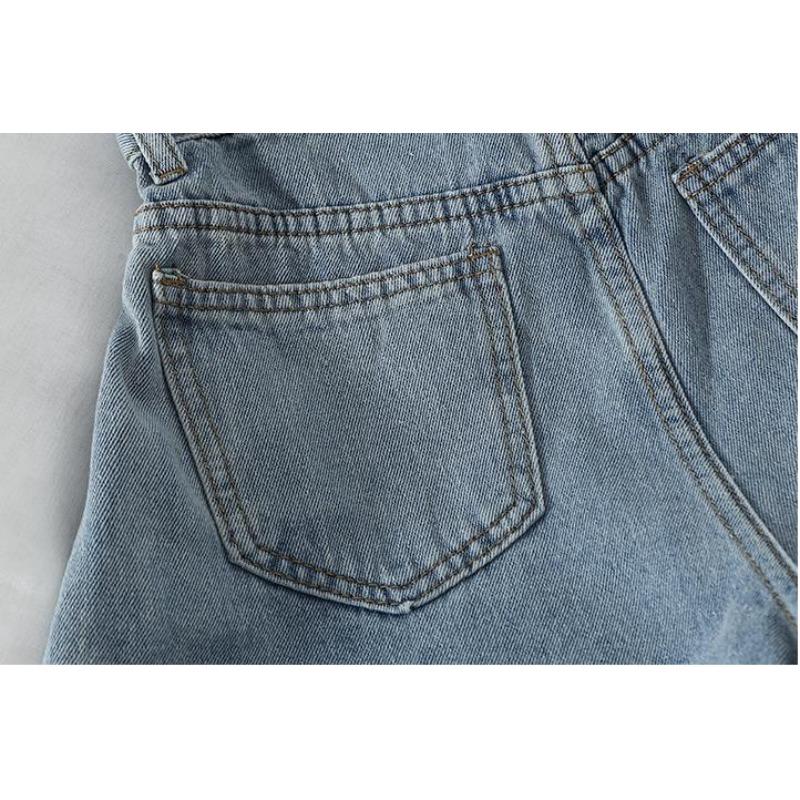 Elastic High Waisted Denim Shorts for Women Korean Version Loose Wide Leg Shorts