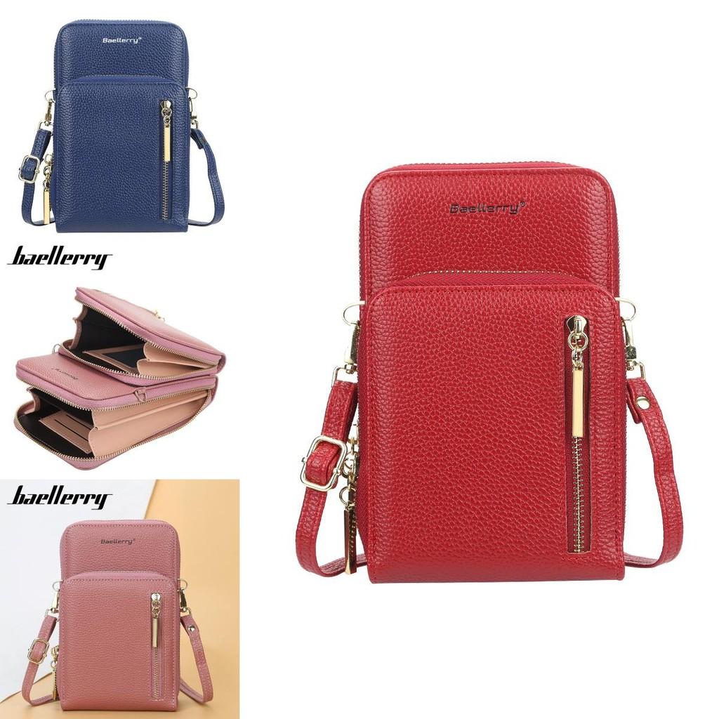 Ladies Wallet Pu Leather Large Capacity Vertical Phone Purse With Water Resistant Design For Daily Use