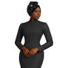 New African Rhinestone Flower Casual Hijab Hat 