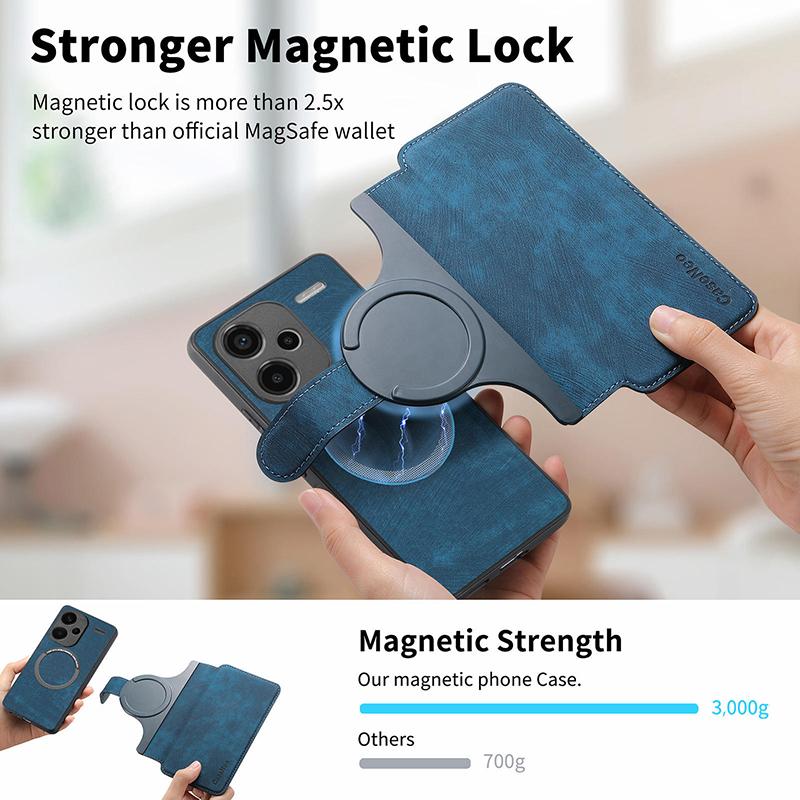 2 In 1 Detachable Leather Wallet Card Slot Flip Magnetic Case for Xiaomi 15 Ultra 14 13 12 11 10 Redmi Note14 Note13 Note12 Pro